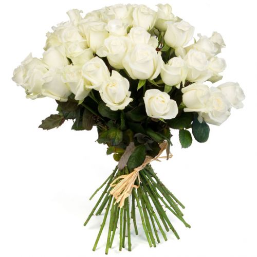 Купить 35 белых роз с доставкой по Бирску